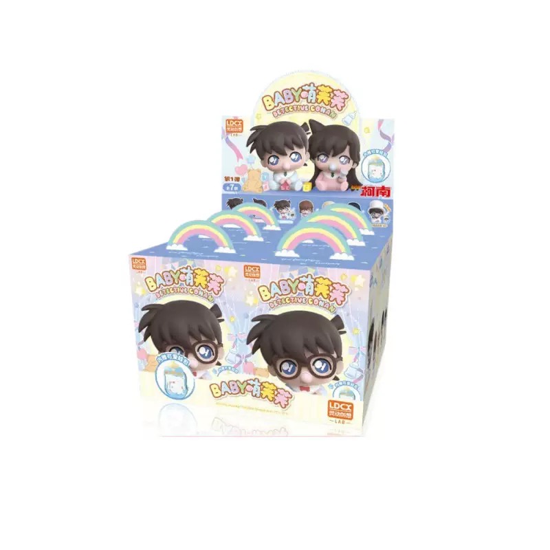 【正版授权】J灵动创想名侦探柯南Baby萌芙芙盲盒公仔（代拆）