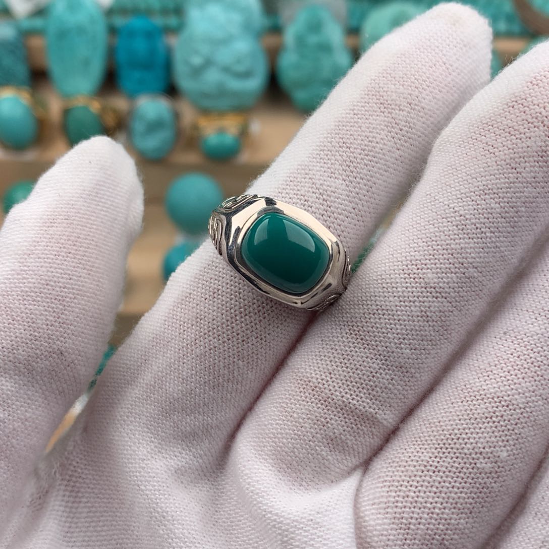 绿松石配饰银S925镶嵌