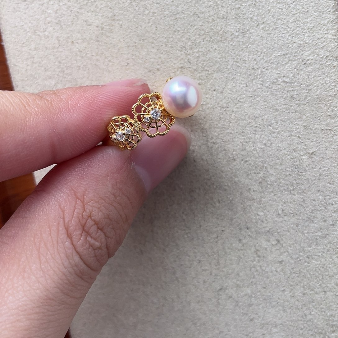 海水珍珠手绳银S925镶嵌