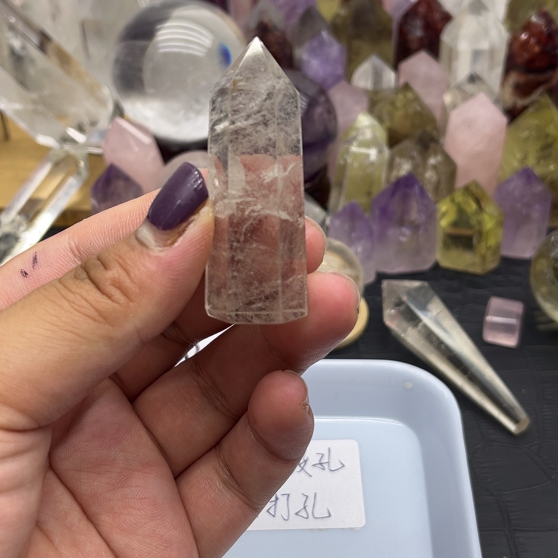 未镶嵌珠宝半成品水晶16 白水晶柱
