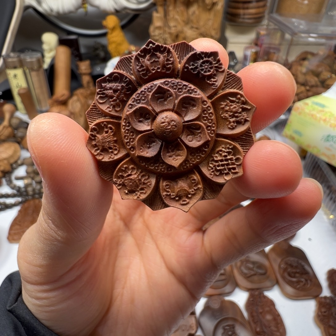 檀香木六字真言老山檀