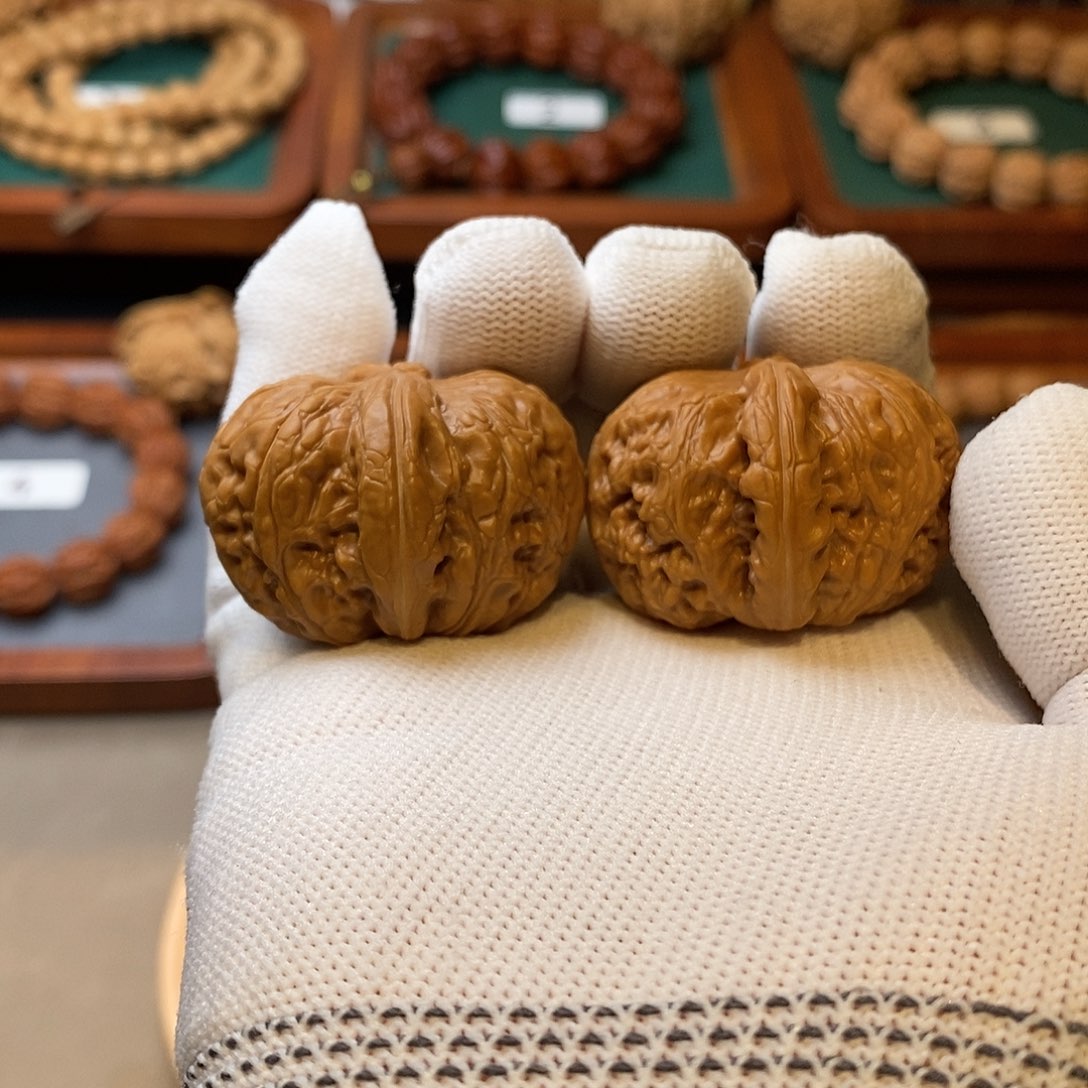 文玩核桃手串打*花元宝