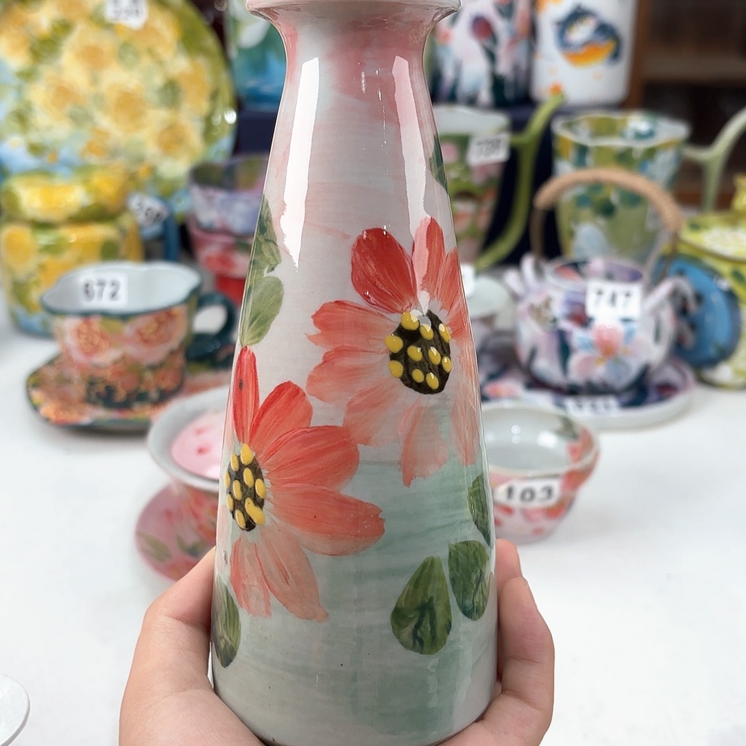 景德镇手绘高温釉下彩陶瓷茶具
