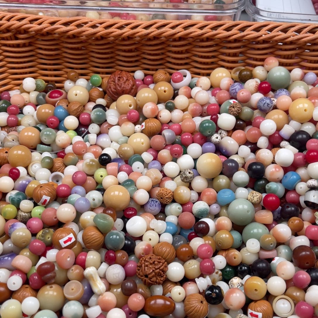 吊坠白玉菩提px76/5-11mm/400颗混珠瑕