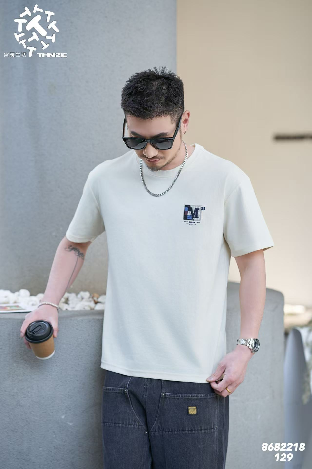 含辰生活男士夏季潮流休闲时尚百搭宽松印花8682218