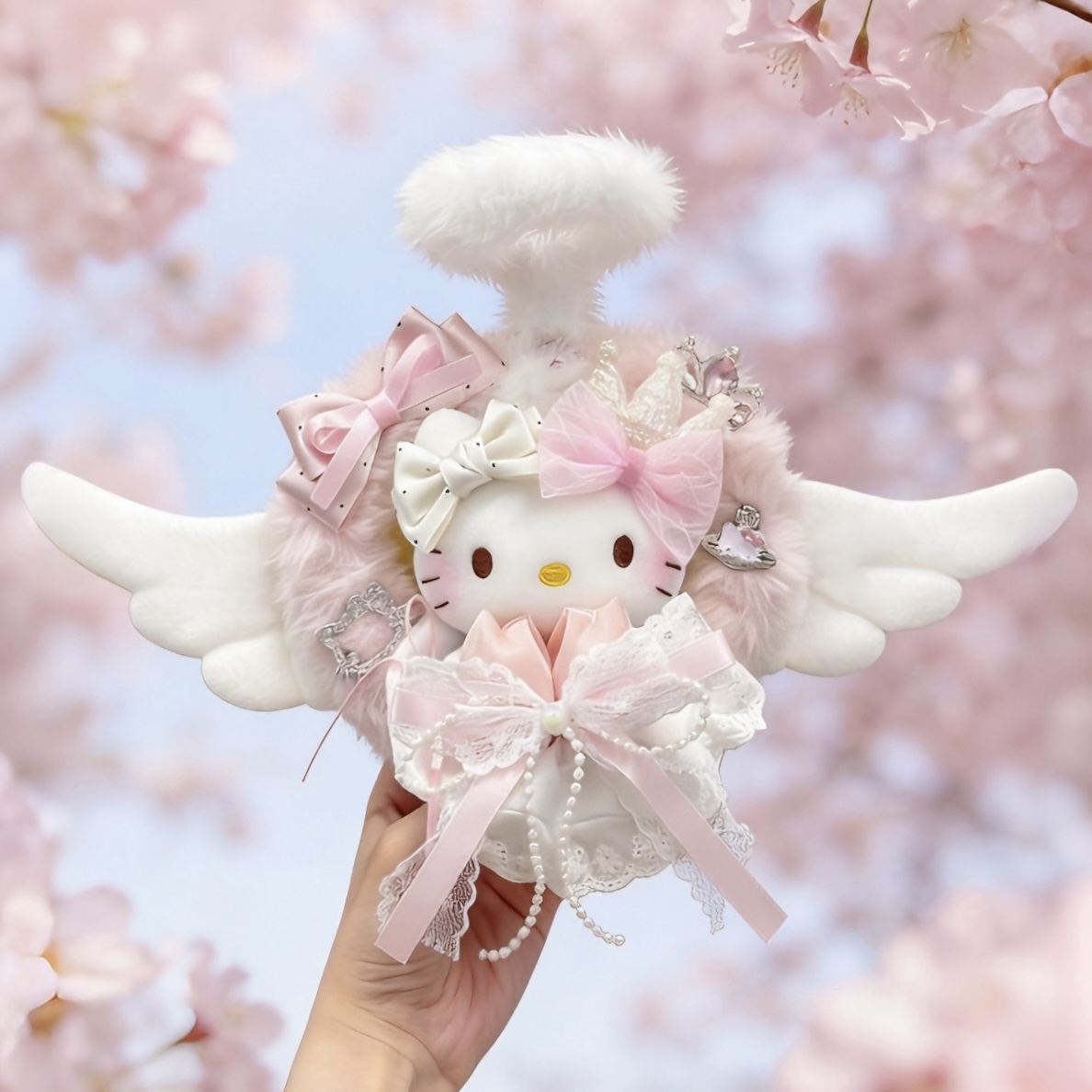 正版hellokitty星梦天使kt三丽鸥包包娃娃挂件玩偶送人生日礼物女