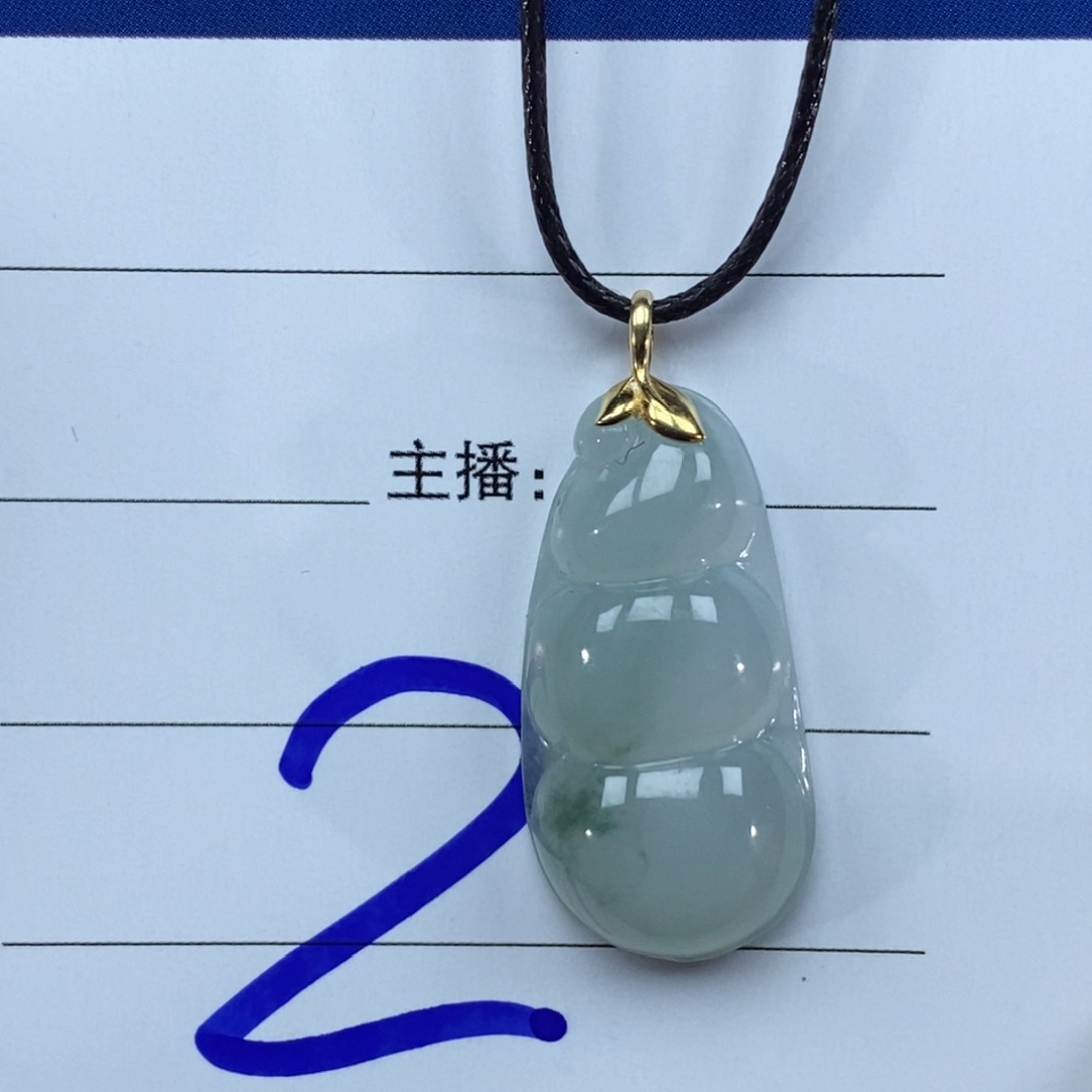 【闪购商品】翡翠足金镶嵌颈饰00000000002