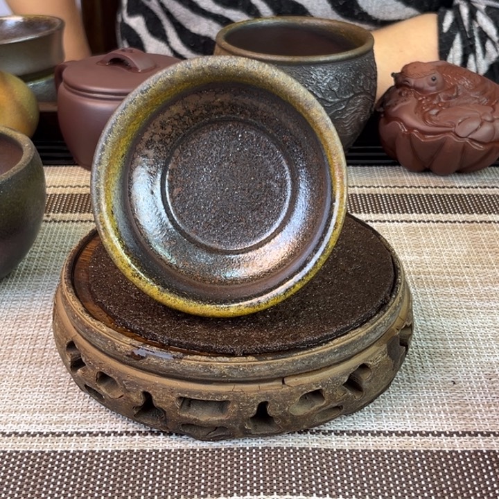 茶壶紫砂底槽清柴烧100cc