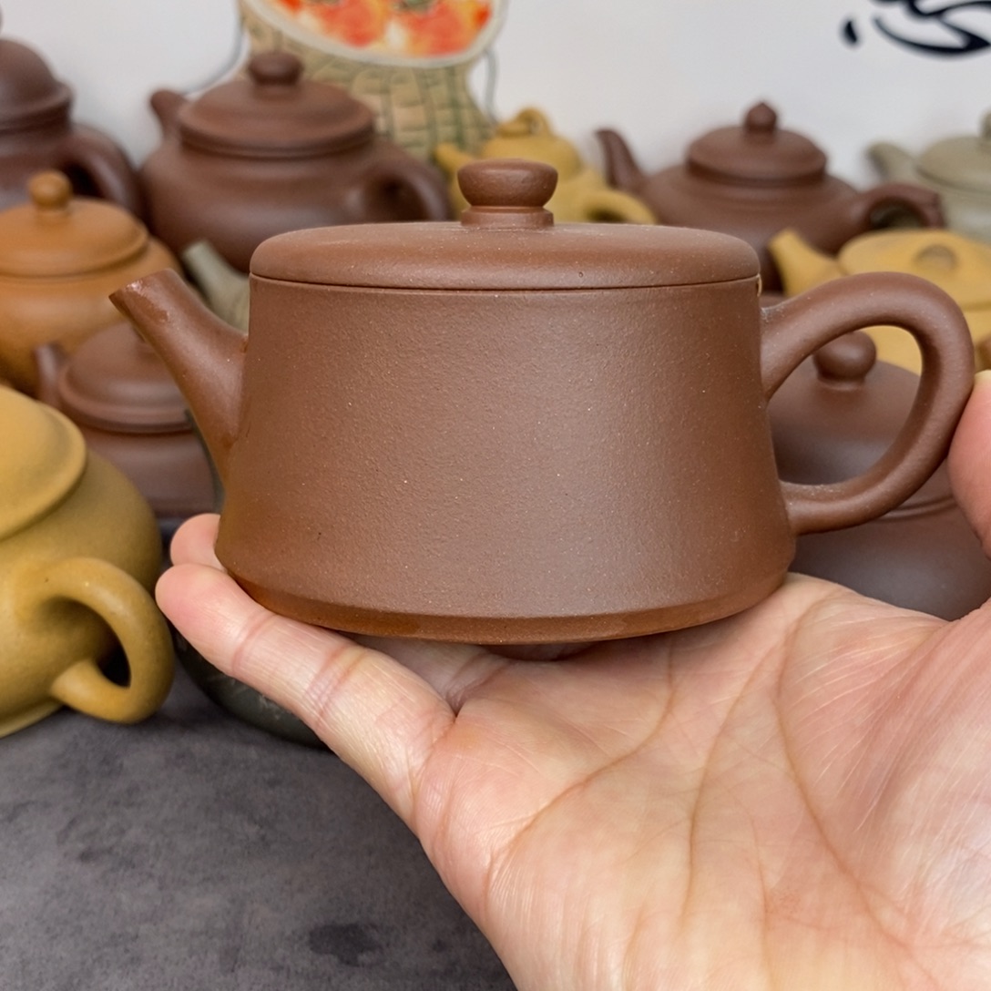 紫砂茶壶150ccccc深井紫泥云柱