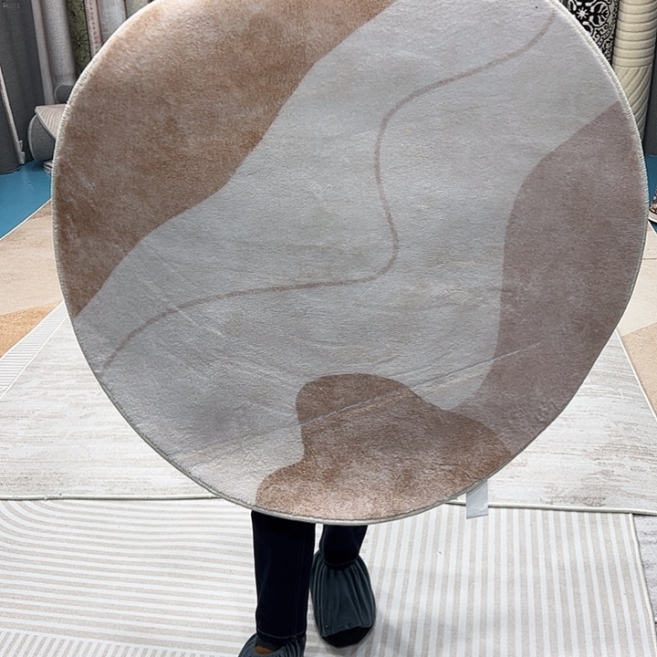 混纺加厚棉布底仿羊绒直径一米圆全新特价福利
