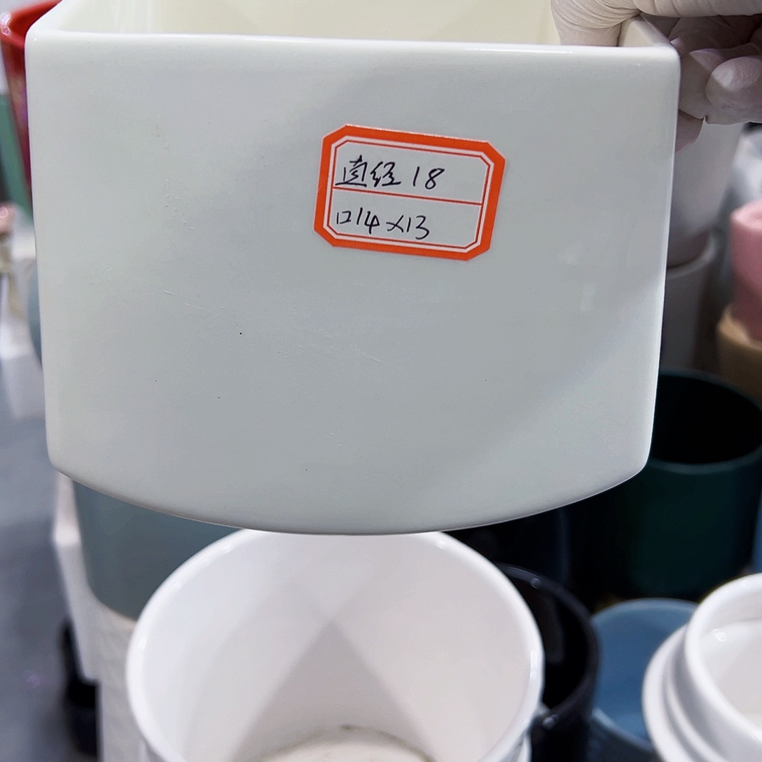 有孔，外贸尾单陶瓷花盆凑单10米包邮