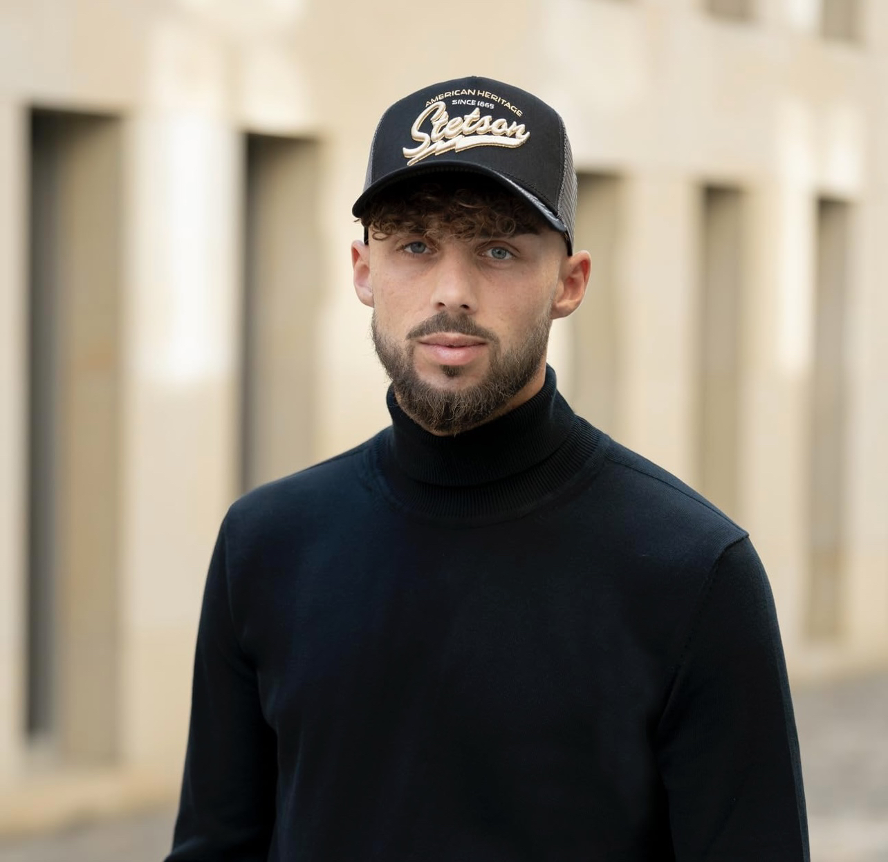 经典字母斯坦森卡车司机帽男女同款经典款美式风格四季网帽字母款