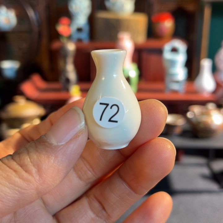 摆件微陶老王迷你花瓶