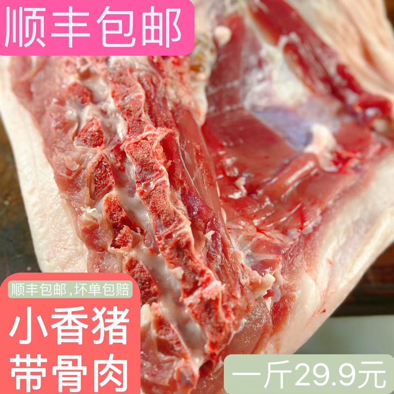 新鲜带骨肉现杀冷冻小香猪肉顺丰包邮食材商用生鲜大块冷鲜肉