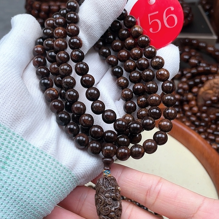 贡木其他绿珀圆珠08