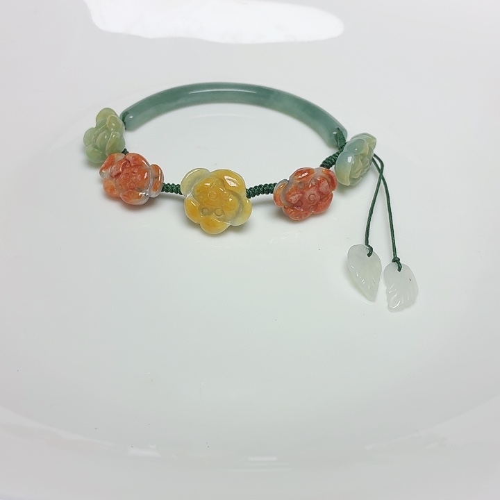 ༄***࿐翡翠未镶嵌手镯15-16手围