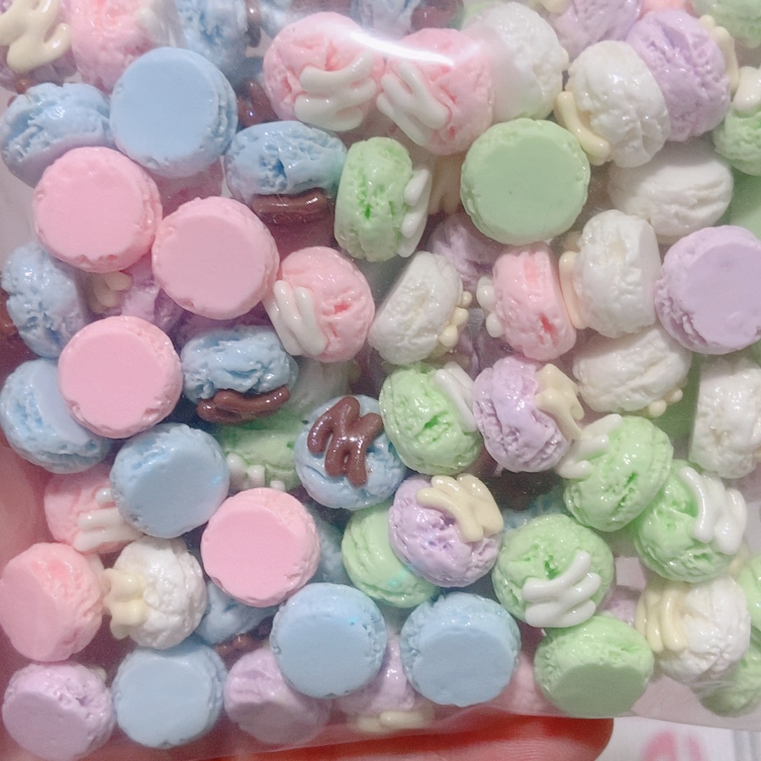 树脂想念金粉mini雪糕球100