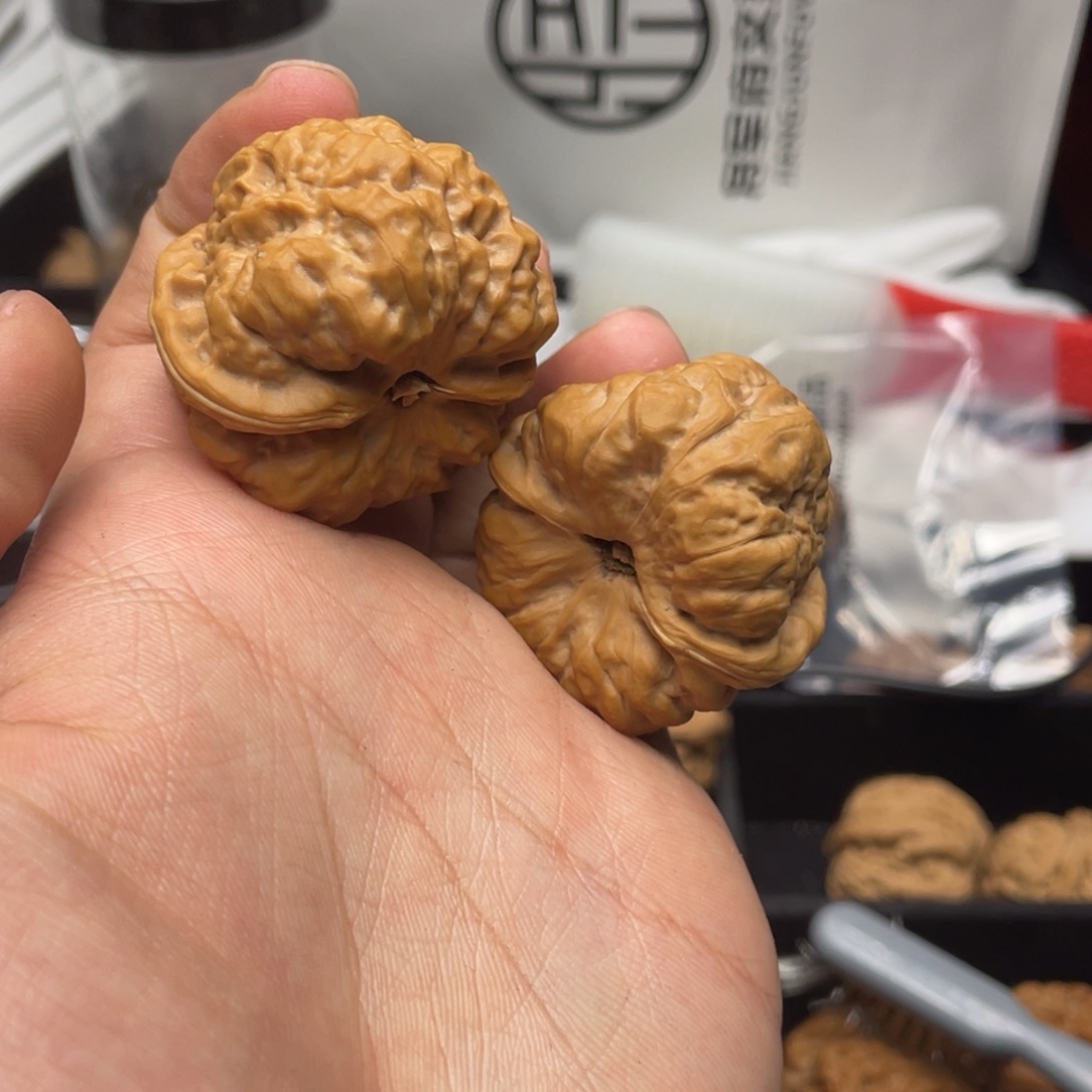 文玩核桃把件蛤蟆头 236