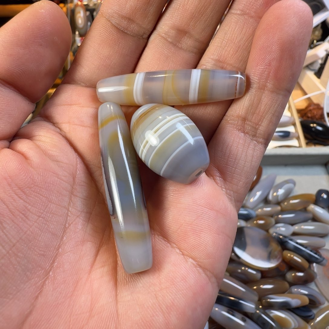 玛瑙/玉髓单珠未镶嵌心