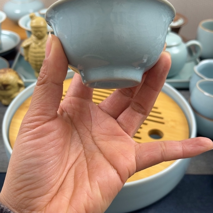 杯天青永乐压手杯一级全品