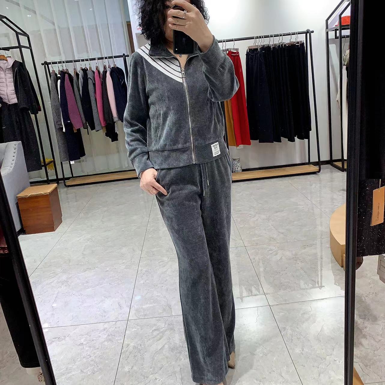 时尚两件套裤76588