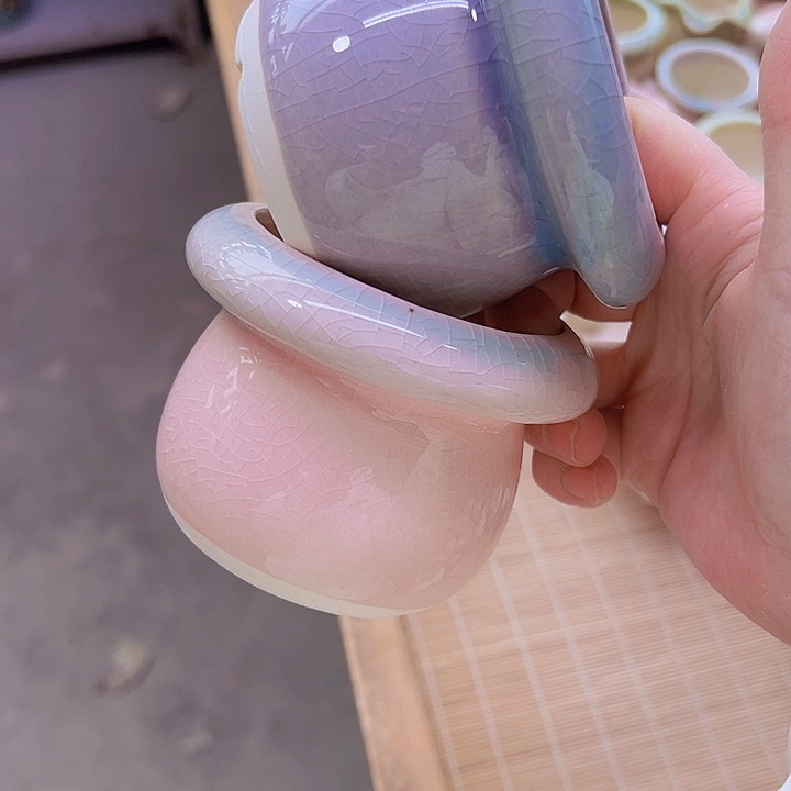 红陶陶瓷花盆当场满12包邮