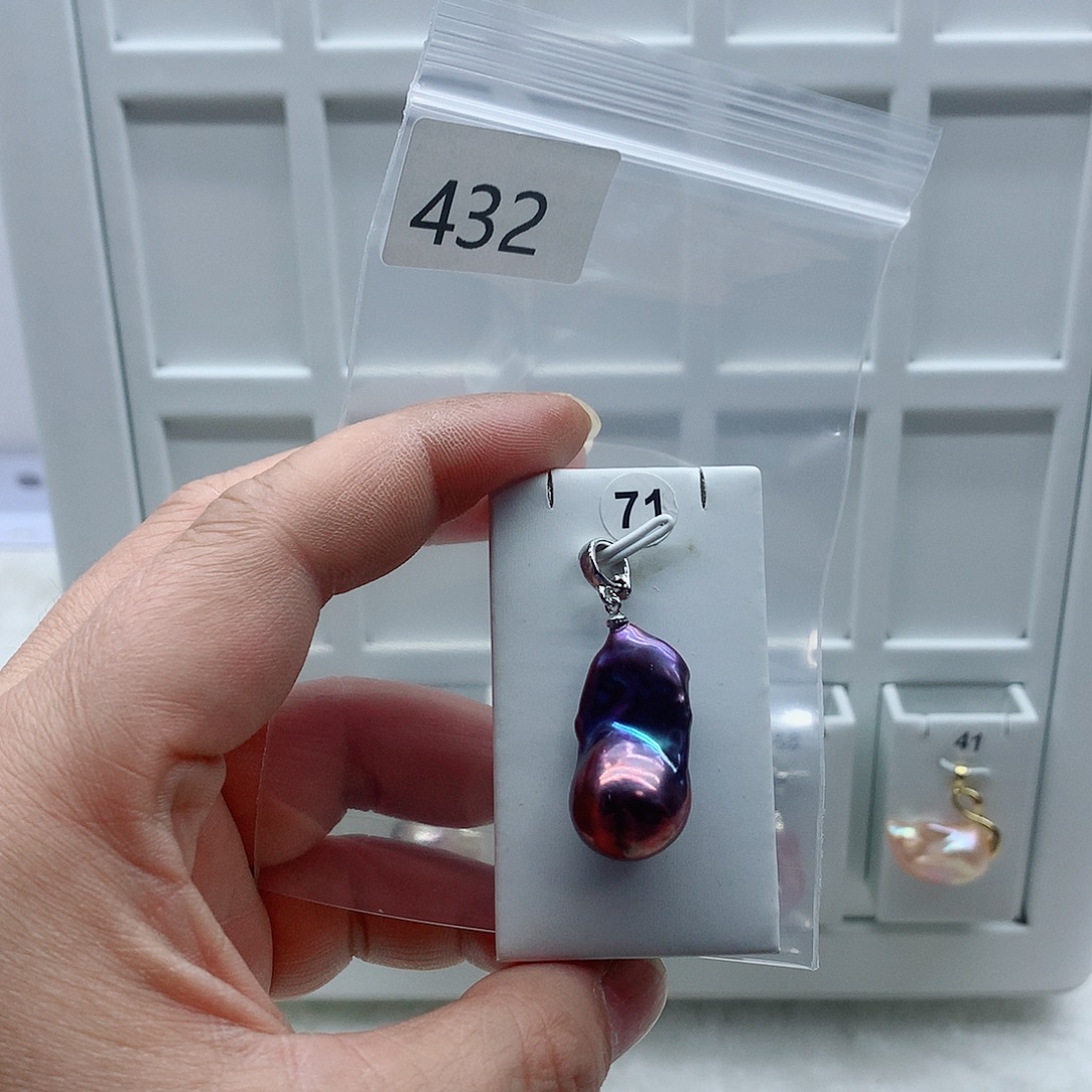 淡水珍珠吊坠(不含链)合金