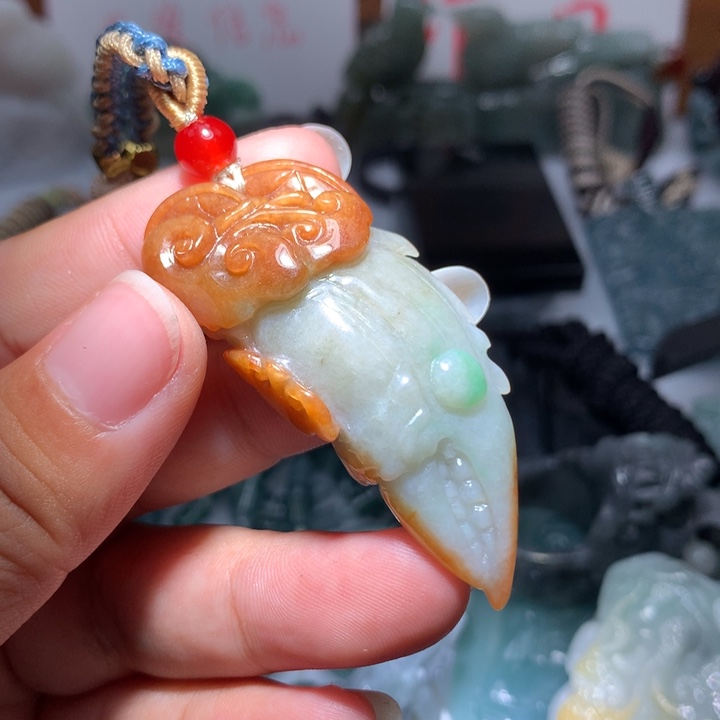 翡翠颈饰未镶嵌保真天然A货翡翠
