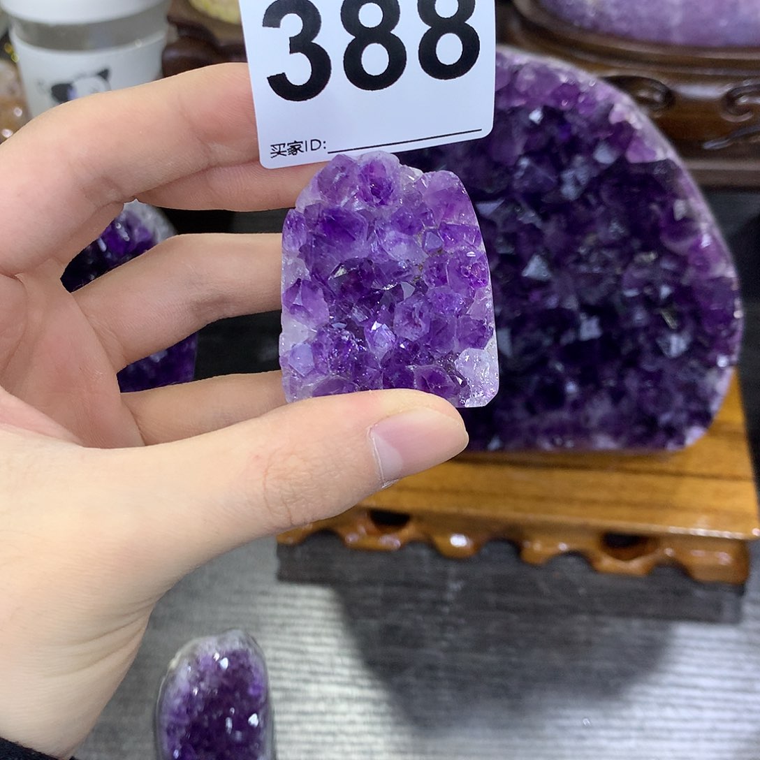 紫晶珠宝半成品未镶嵌388