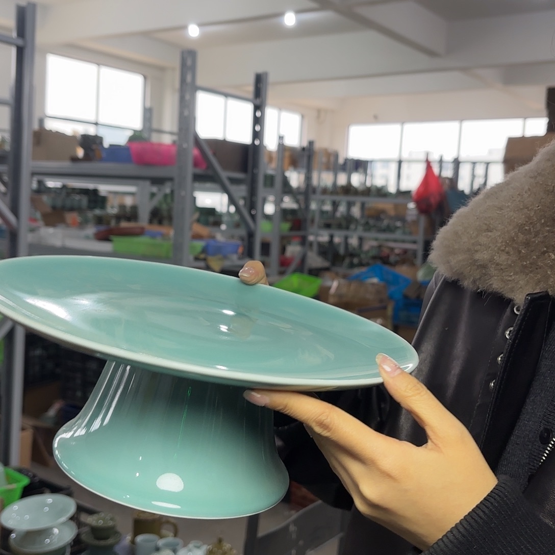 龙泉云间青瓷小米茶器