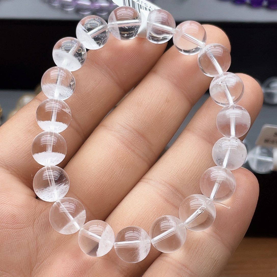 未镶嵌手串烟晶～****～白幽靈半盆