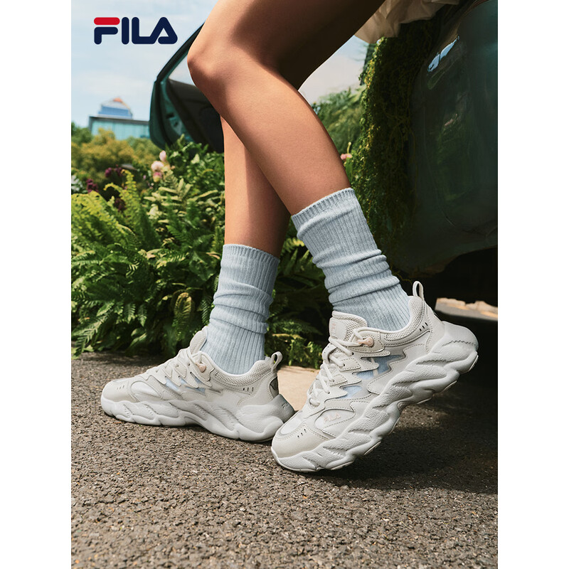 FILA/斐乐蕨草2代情侣老爹鞋运动鞋2025四季新款厚底休闲鞋子