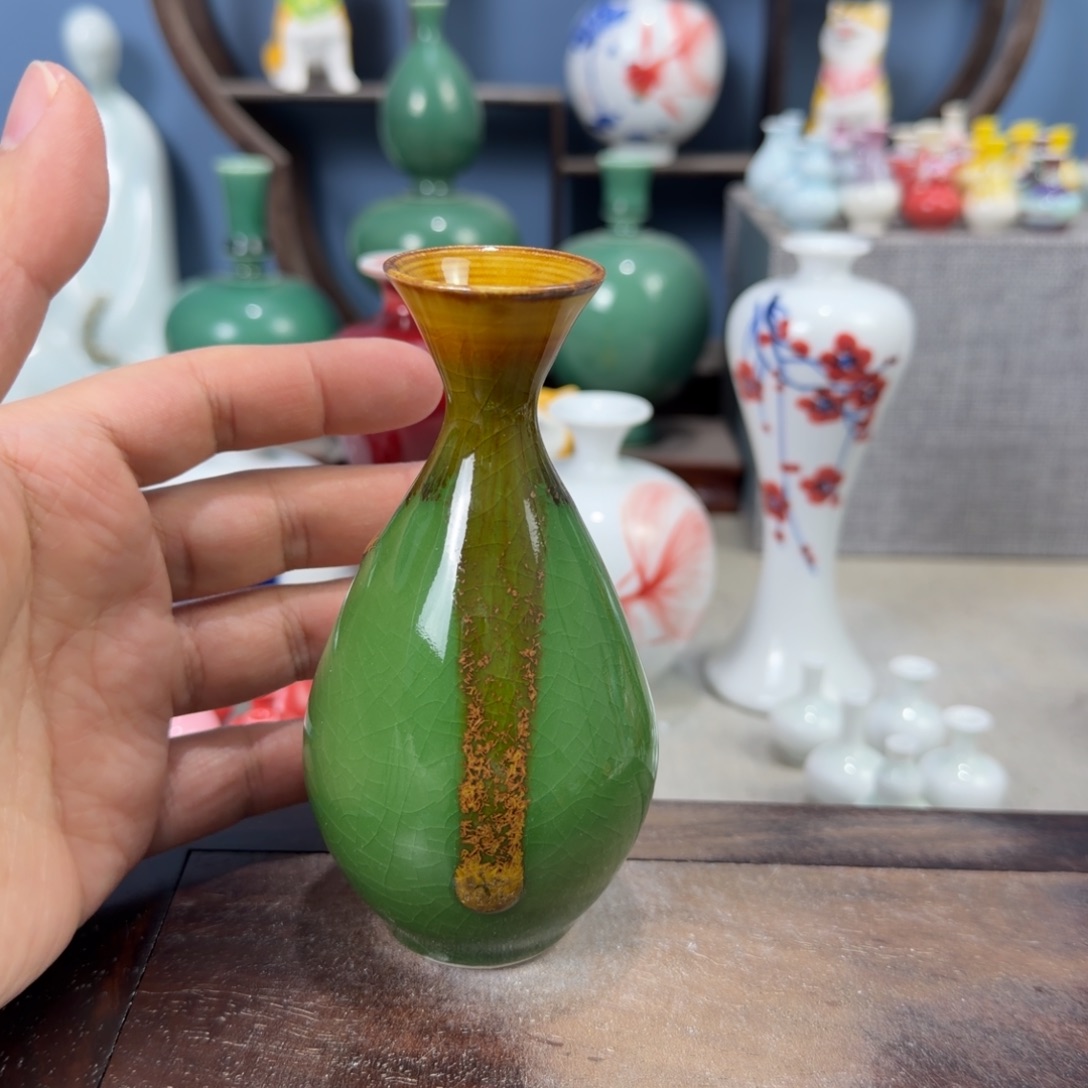 陶瓷手工小花器摆件