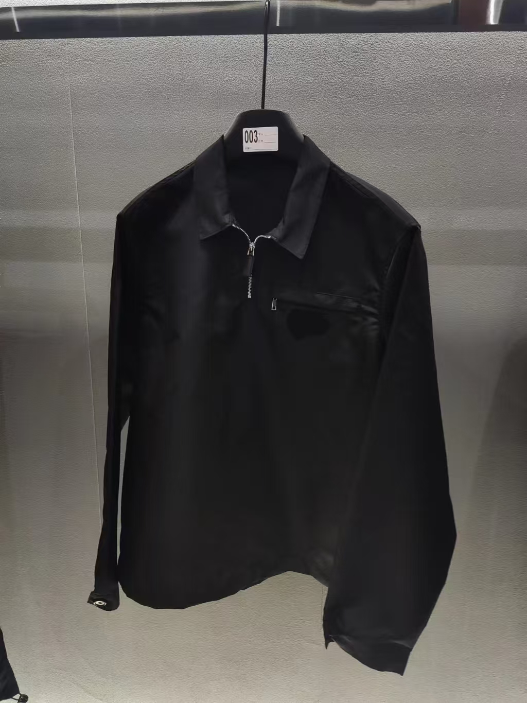 休闲舒适男士上衣半拉链衬衫