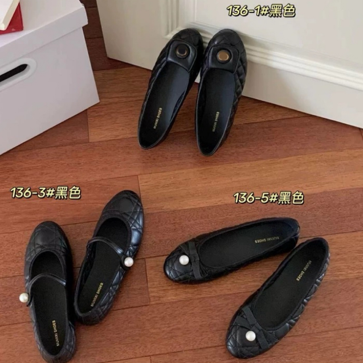 136法式小香风玛丽珍鞋平底黑色鞋子复古晚晚风单鞋瓢鞋软底女鞋