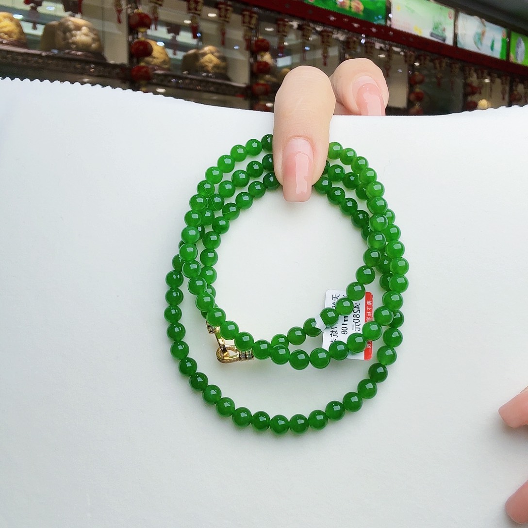 和田玉（碧玉）颈饰未镶嵌千*