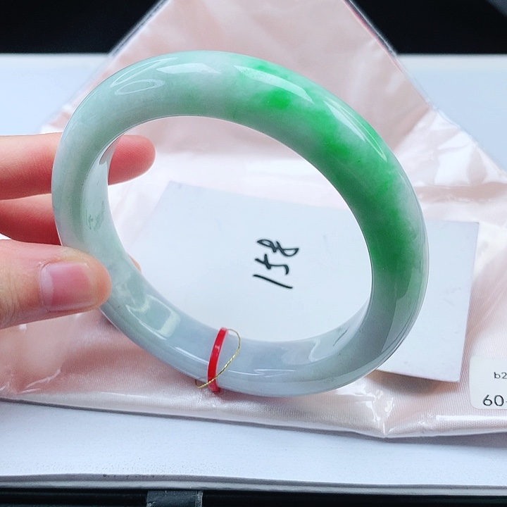 翡翠手镯未镶嵌缅甸天然a货手镯60