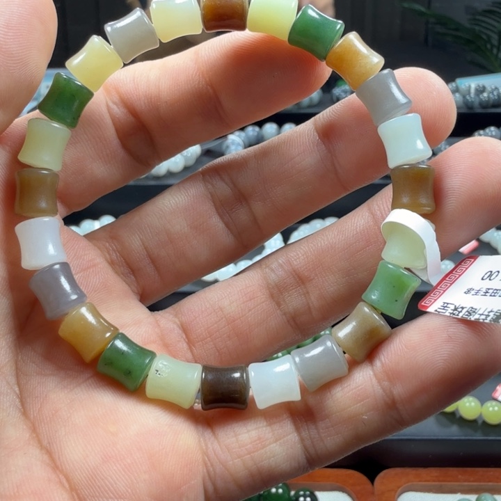 和田玉未镶嵌手链