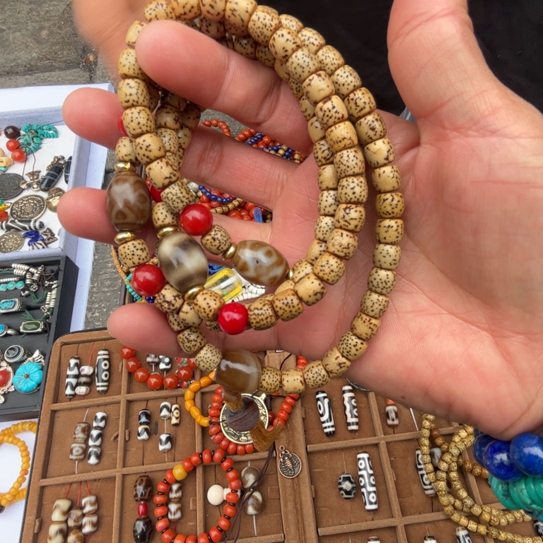 星月菩提吊坠藏地朵朵星月菩提108