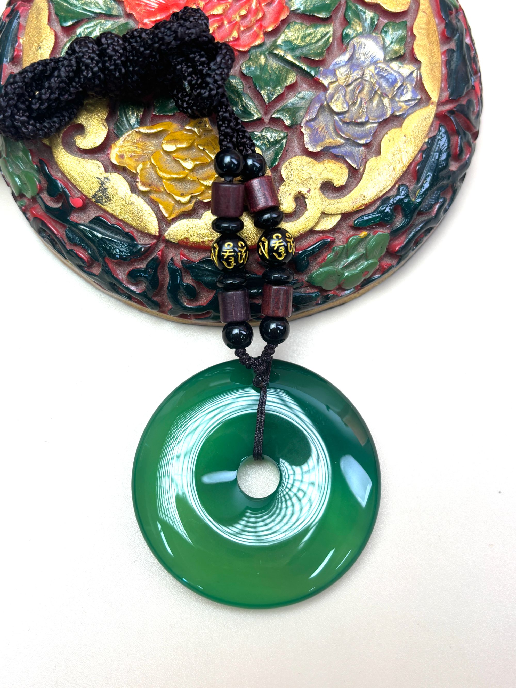 【潮玩海韵轩】碧绿平安扣吊坠大