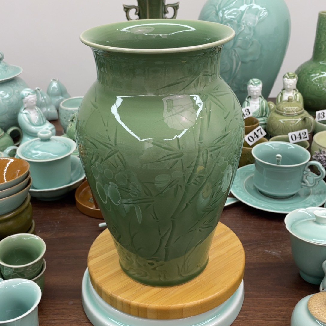 柴烧慧仙手工福利青瓷青瓷