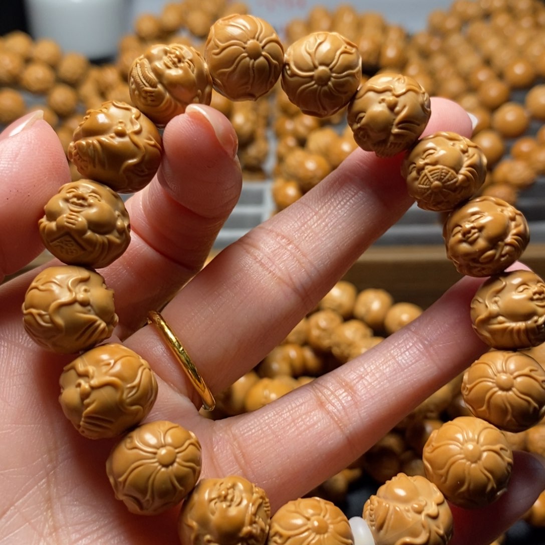 手串猴头核桃荷叶弥勒