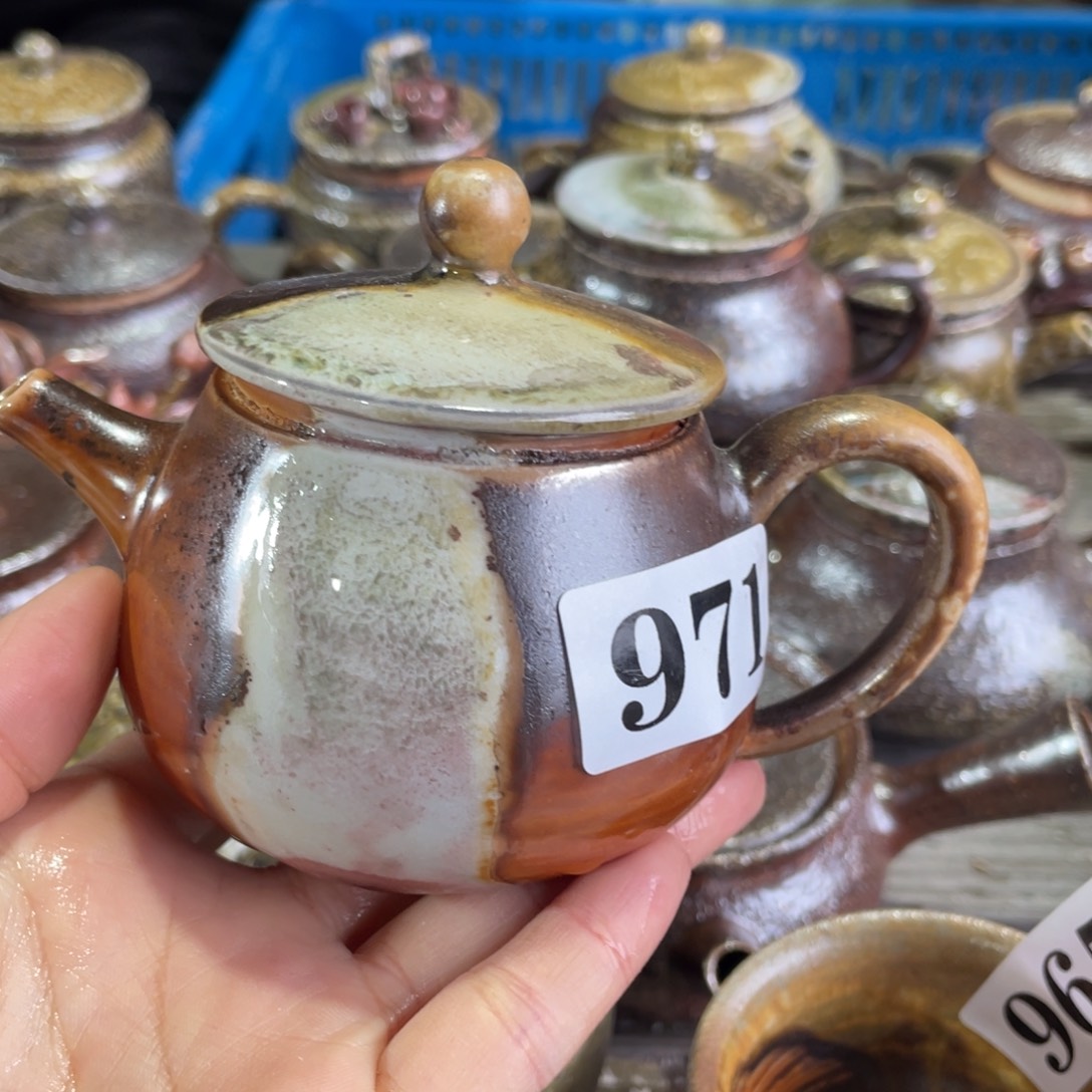 陶纯手工柴烧茶壶茶具