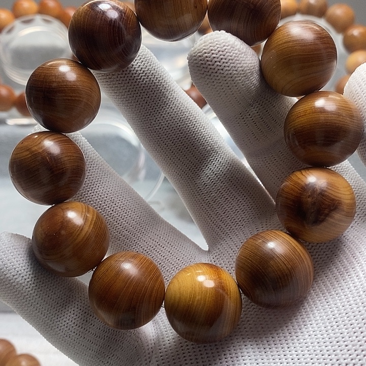 柏木手串/手链板根黑油2.0瑕疵