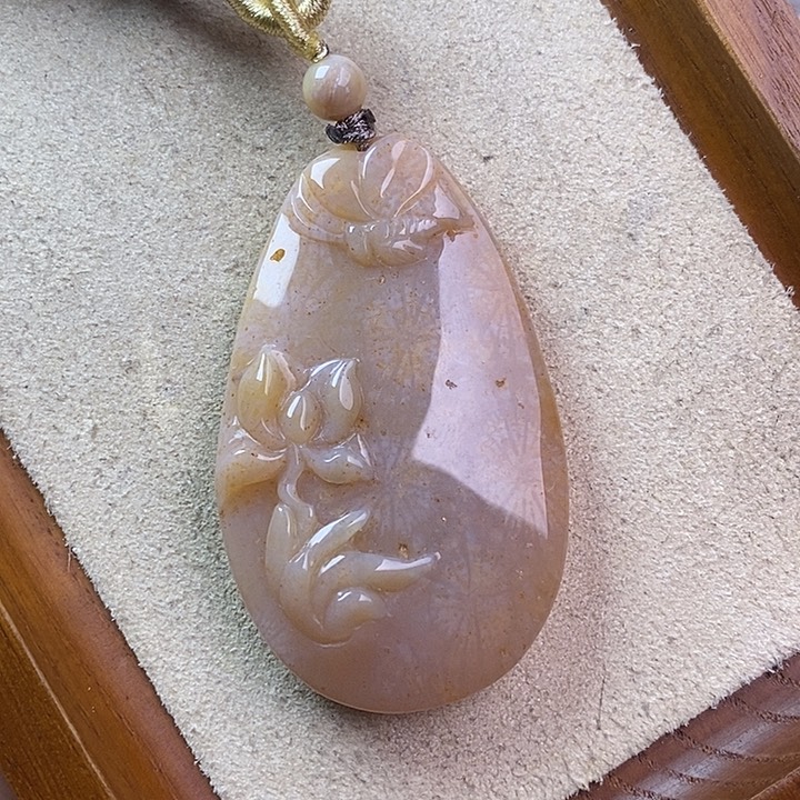 硅化玉吊坠(不含链)未镶嵌