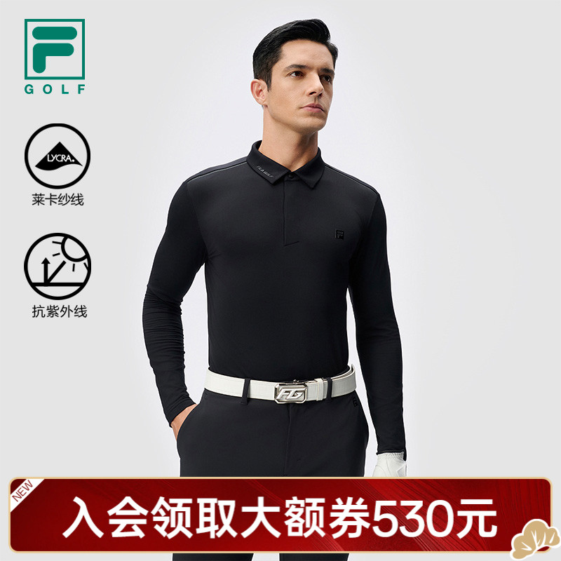 GOLF高端时尚长袖内搭男士翻领POLO上衣亲肤舒适滑雪A11M445209F