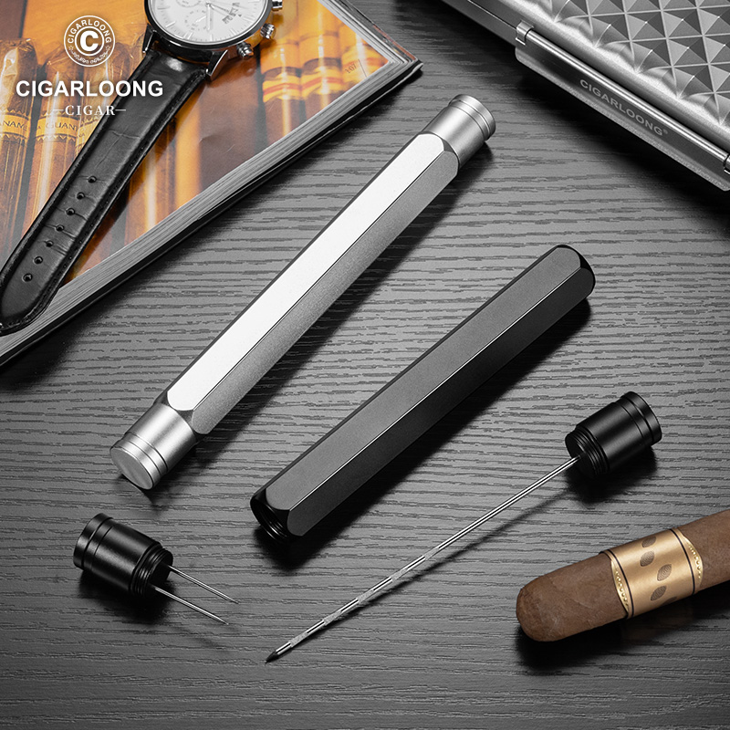 茄龙雪茄通针疏通防烫多功能便携耐磨铝雪茄通针雪茄叉CR-25AT1