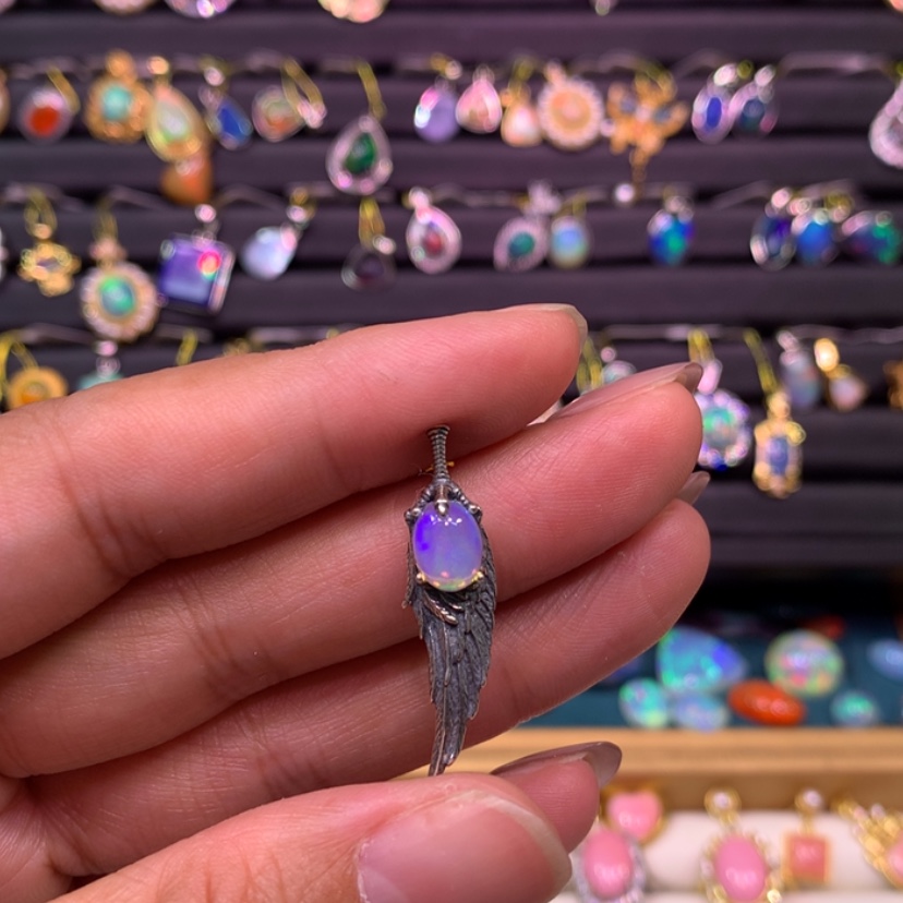 【闪购商品】欧泊项链款式银S925镶嵌