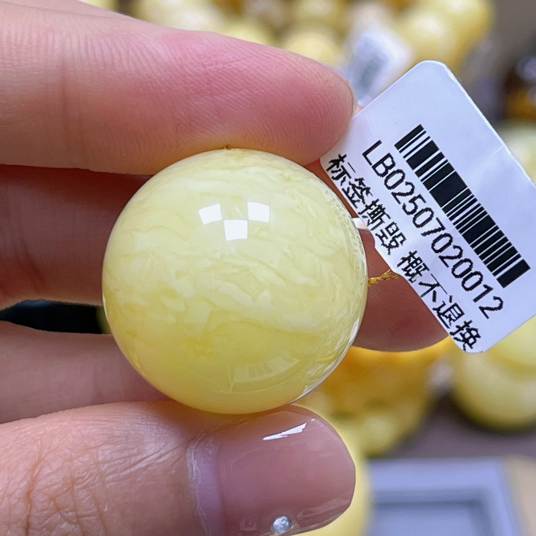 蜜之缘24.3mm.瑕.蜜之缘珠宝 天然琥珀蜜蜡