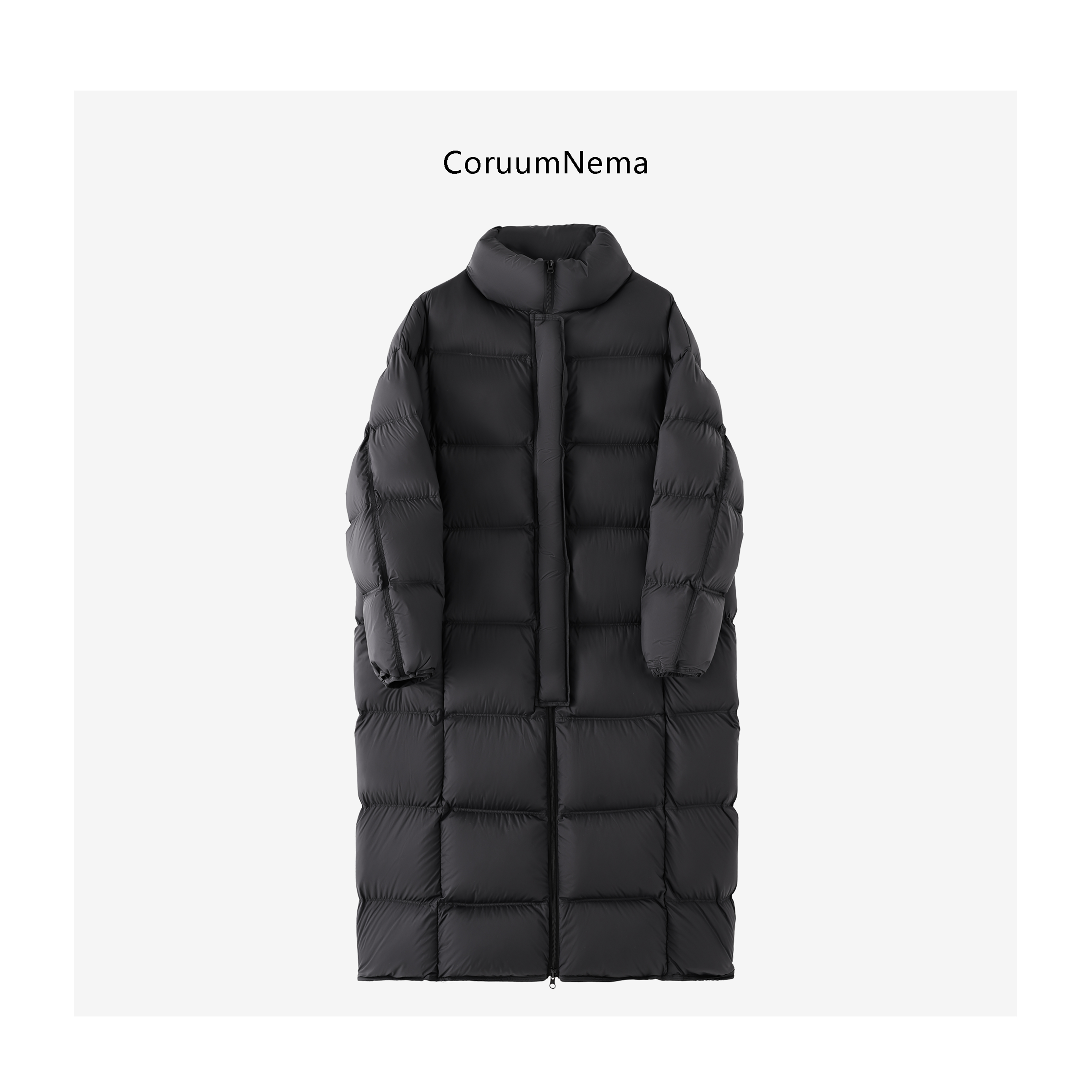 【CoruumNema 】2025年早冬新款长款立领面包鹅绒服181010